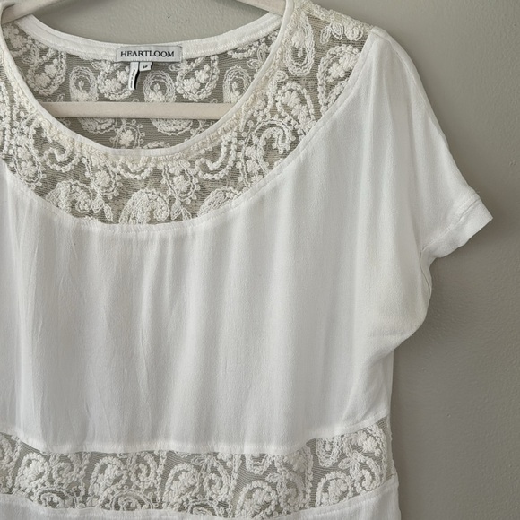 Anthropologie x Heartloom Lace Paneled Top - Picture 2 of 5